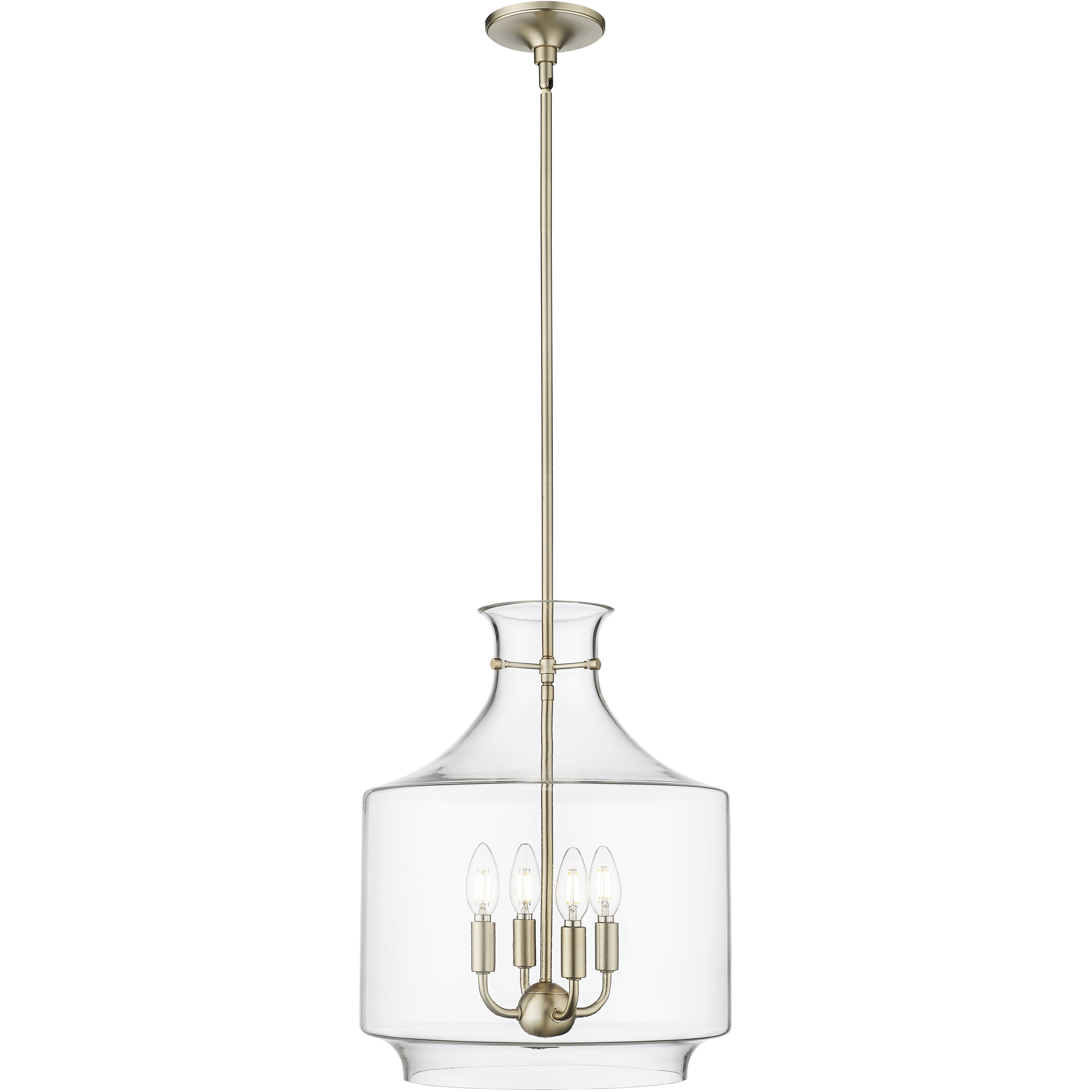 Mahannah 4 Light 15 inch Modern Gold Pendant Ceiling Light